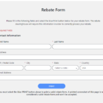 Menards Rebate Form Won't Print