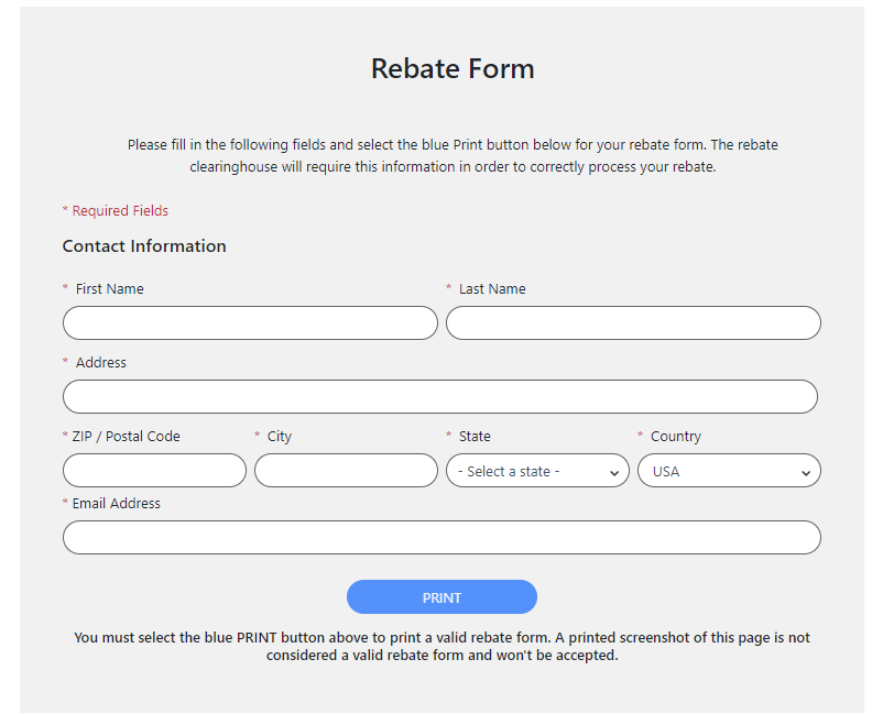 Menards Rebate Form Won't Print