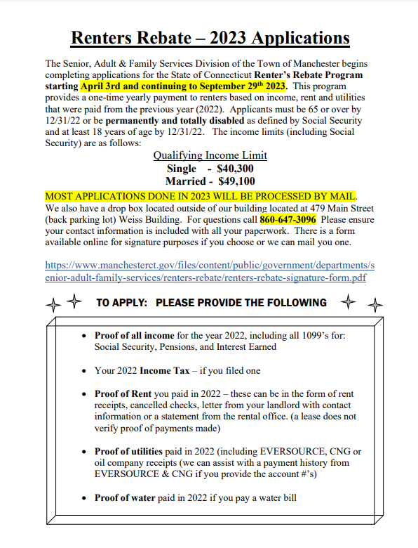 Rental Rebate Form 2023