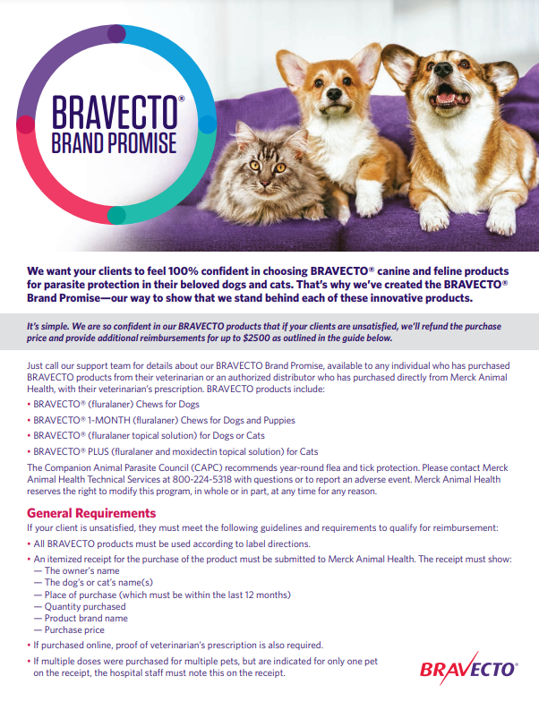 Bravecto Rebate Form