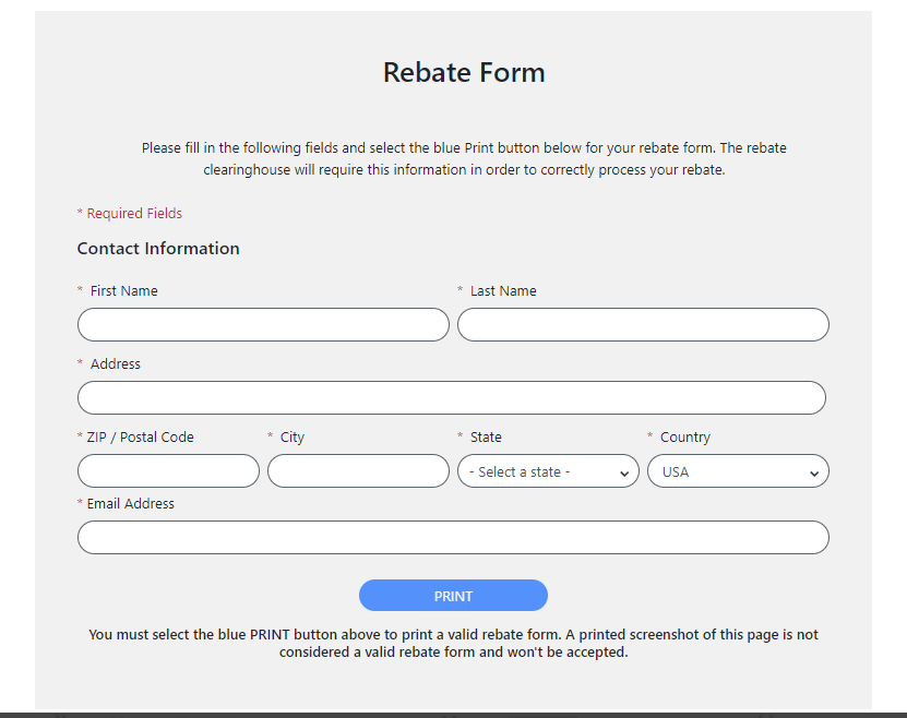 Menards Rebate Form