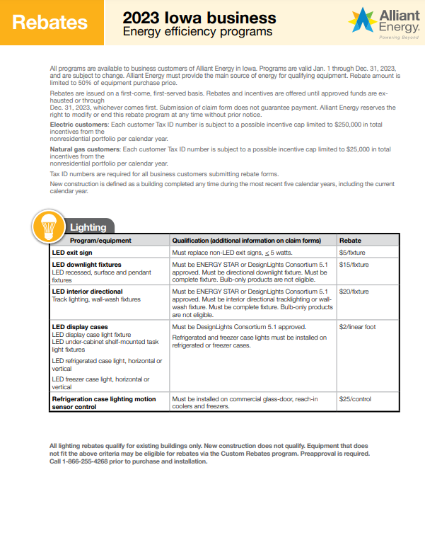 Alliant Energy Rebates 2023