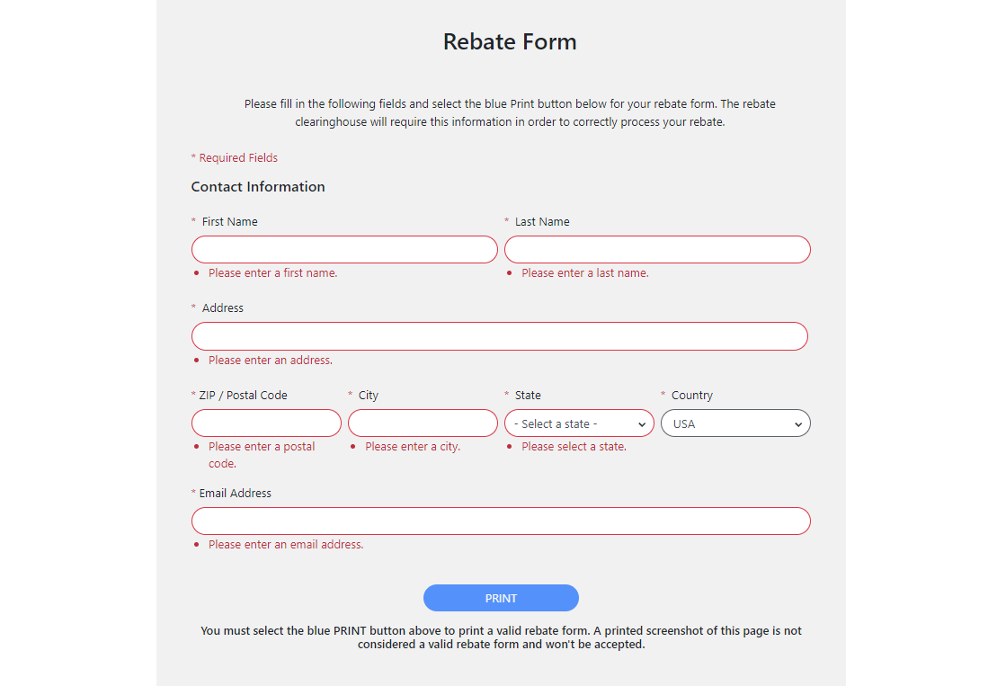 Menards Printable Rebate Forms