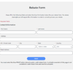 Menards Rebate Form Printable Free Download
