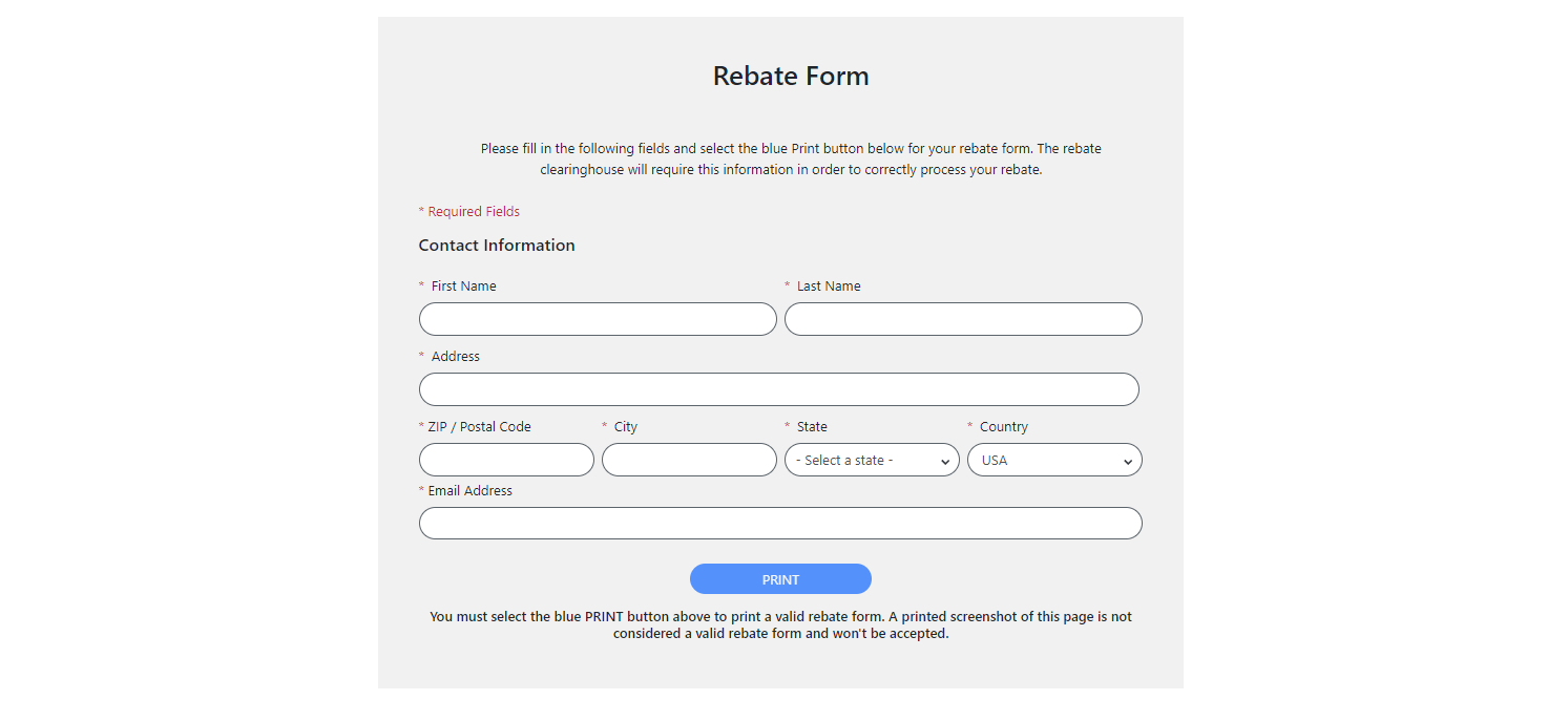 Menards Rebate Form Printable Free Download