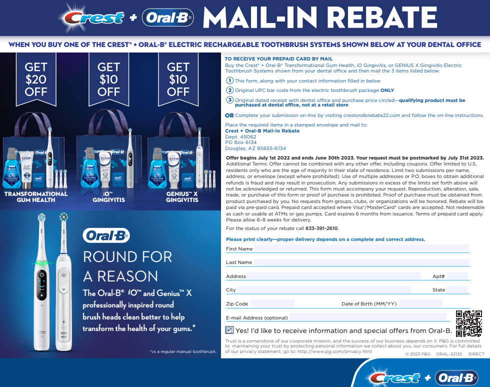 Oral B Rebate 2023