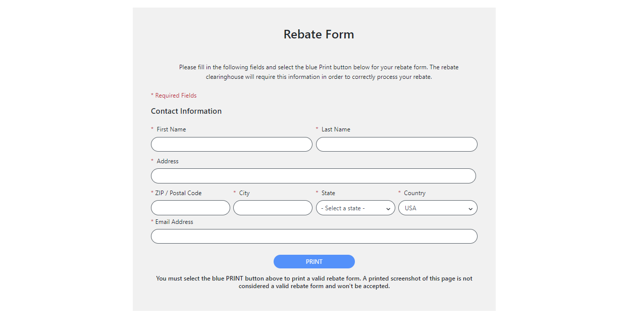 Menards Printable Rebate Form