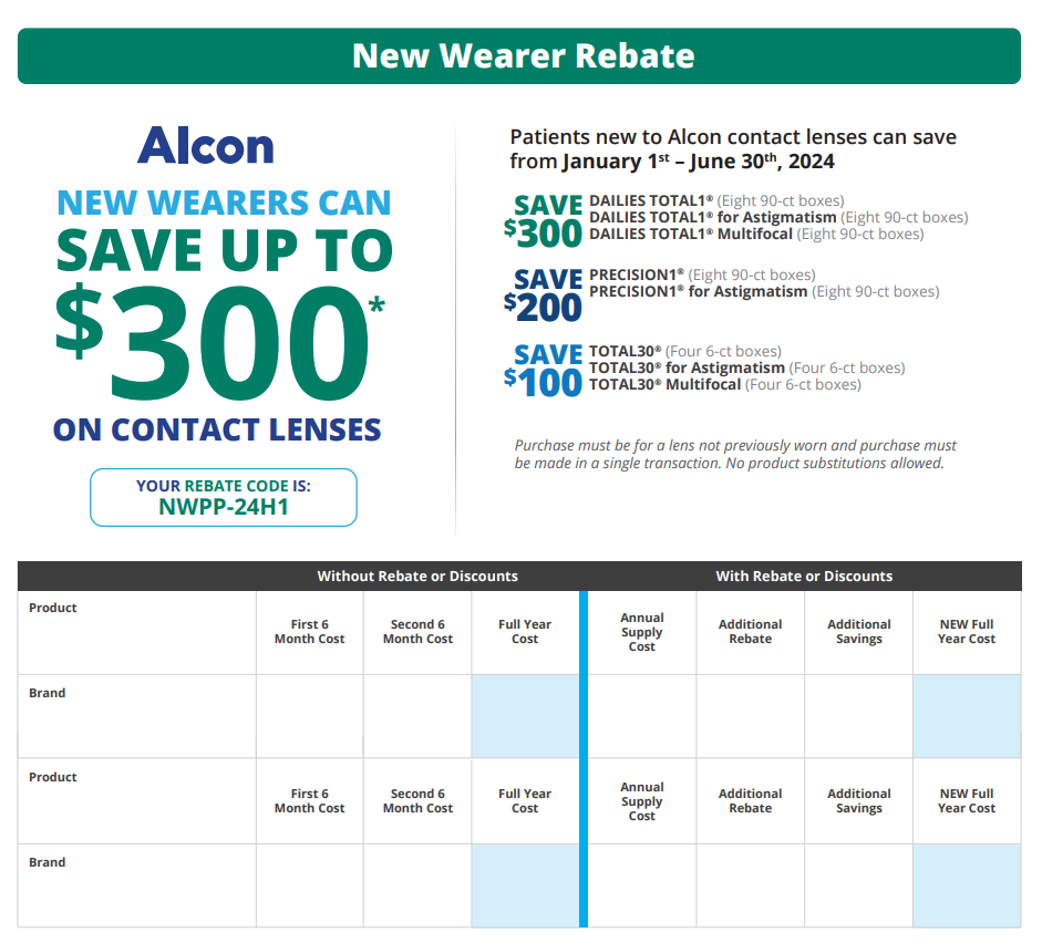 Alcon Rebate Form 2024