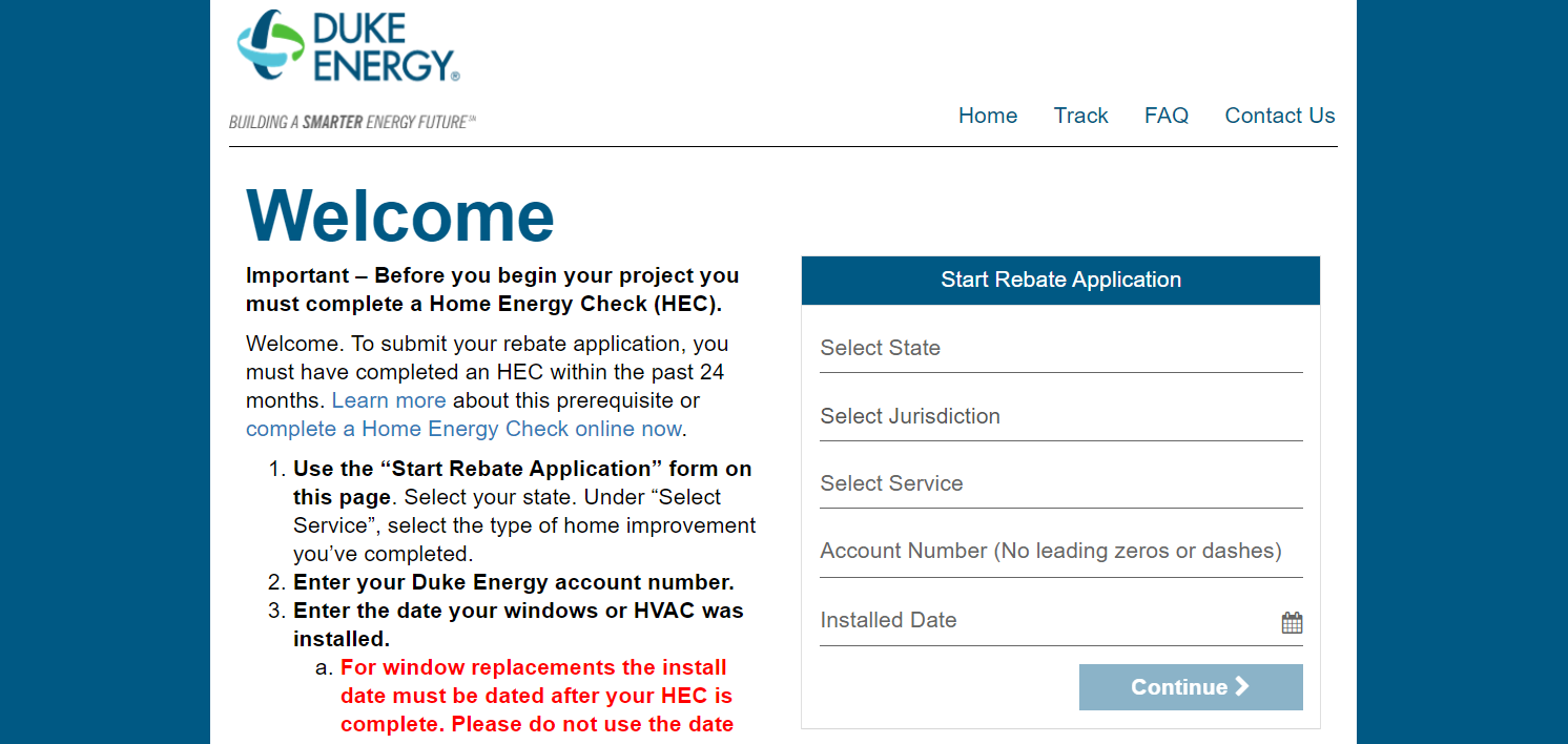 Duke Energy Printable Rebate Form