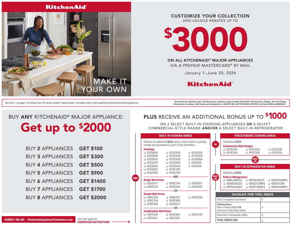 Kitchenaid Rebate Form 2024