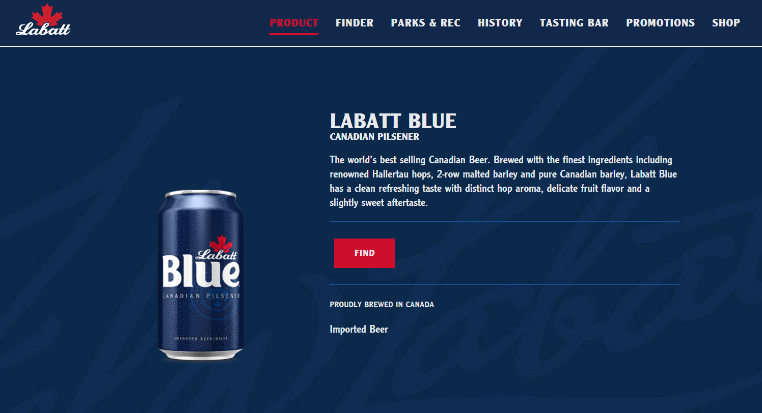 Labatt Blue $20 Rebate