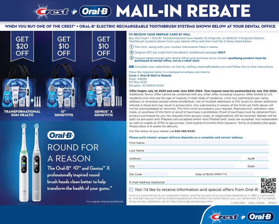 Crest Oral B Rebate 2024