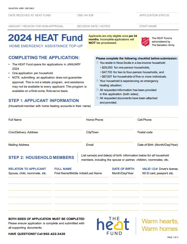 Nova Scotia Heating Assistance Rebate 2024